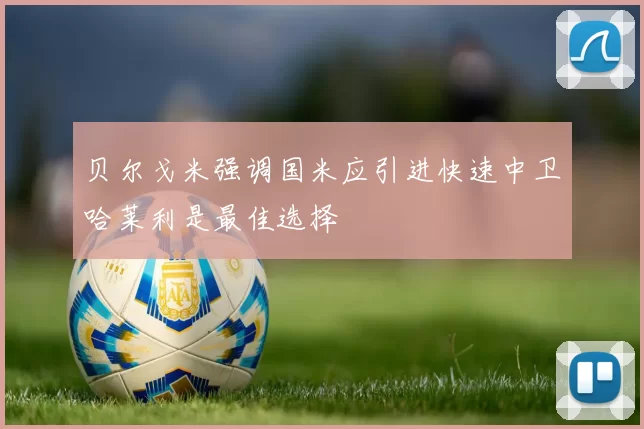 贝尔戈米强调国米应引进快速中卫哈莱利是最佳选择